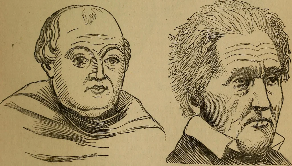 An illustration from An original and illustrated physiological and physiognomical chart, 1873, leaf 154