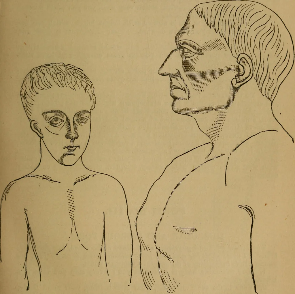 An illustration from An original and illustrated physiological and physiognomical chart, 1873, leaf 18