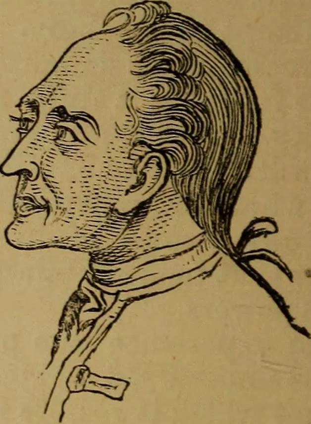 An illustration from An original and illustrated physiological and physiognomical chart, 1873, leaf 183