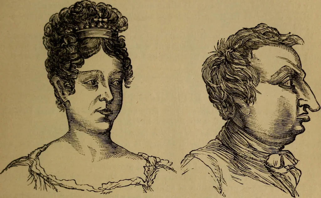 An illustration from An original and illustrated physiological and physiognomical chart, 1873, leaf 204
