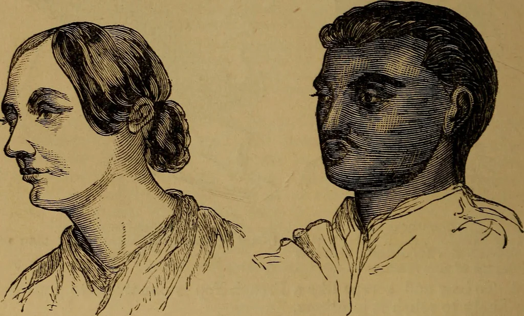 An illustration from An original and illustrated physiological and physiognomical chart, 1873, leaf 219