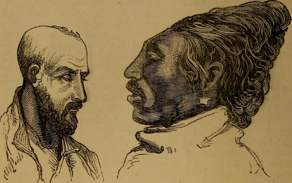An illustration from An original and illustrated physiological and physiognomical chart, 1873, leaf 229