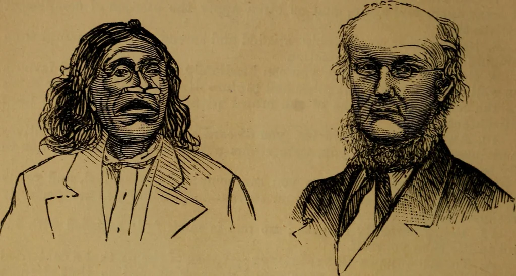 An illustration from An original and illustrated physiological and physiognomical chart, 1873, leaf 39