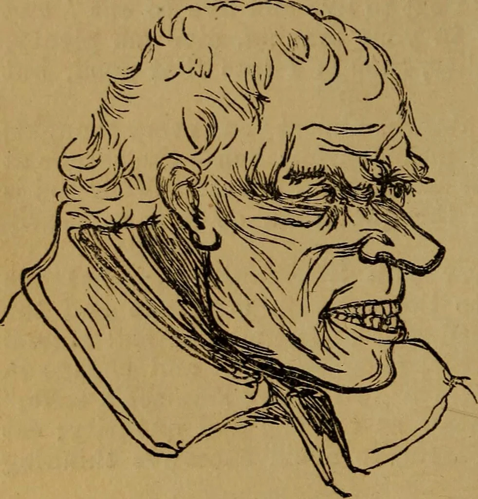 An illustration from An original and illustrated physiological and physiognomical chart, 1873, leaf 51