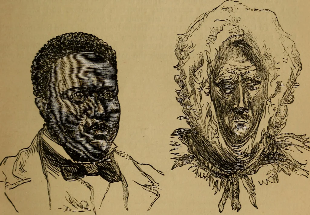 An illustration from An original and illustrated physiological and physiognomical chart, 1873, leaf 52