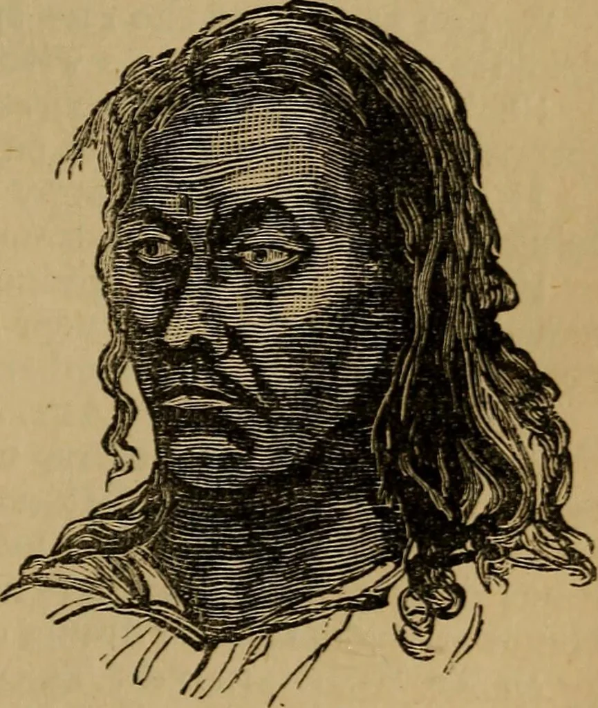 An illustration from An original and illustrated physiological and physiognomical chart, 1873, leaf 76