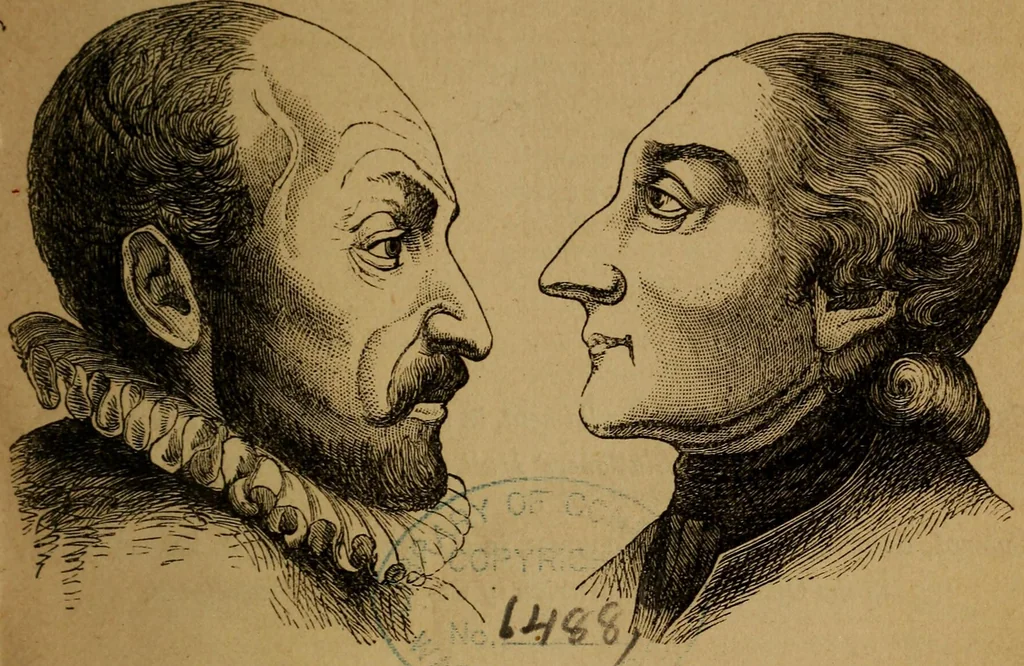 An illustration from An original and illustrated physiological and physiognomical chart, 1873, leaf 8
