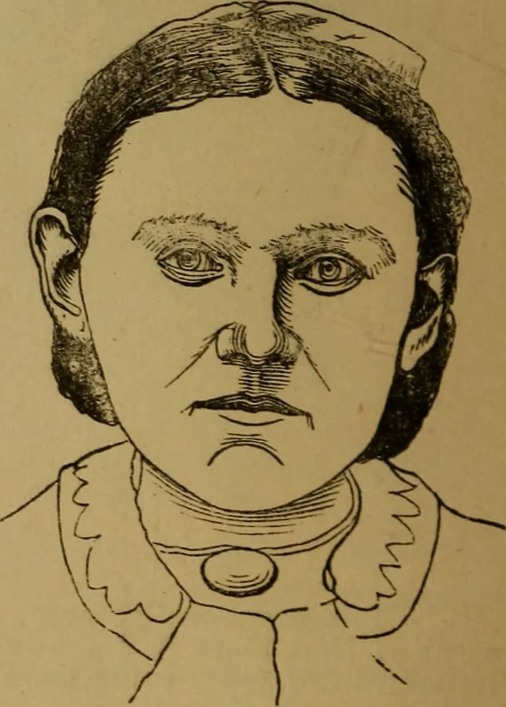 An illustration from An original and illustrated physiological and physiognomical chart, 1873, leaf 89
