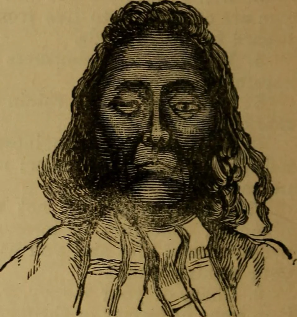 An illustration from An original and illustrated physiological and physiognomical chart, 1873, leaf 93