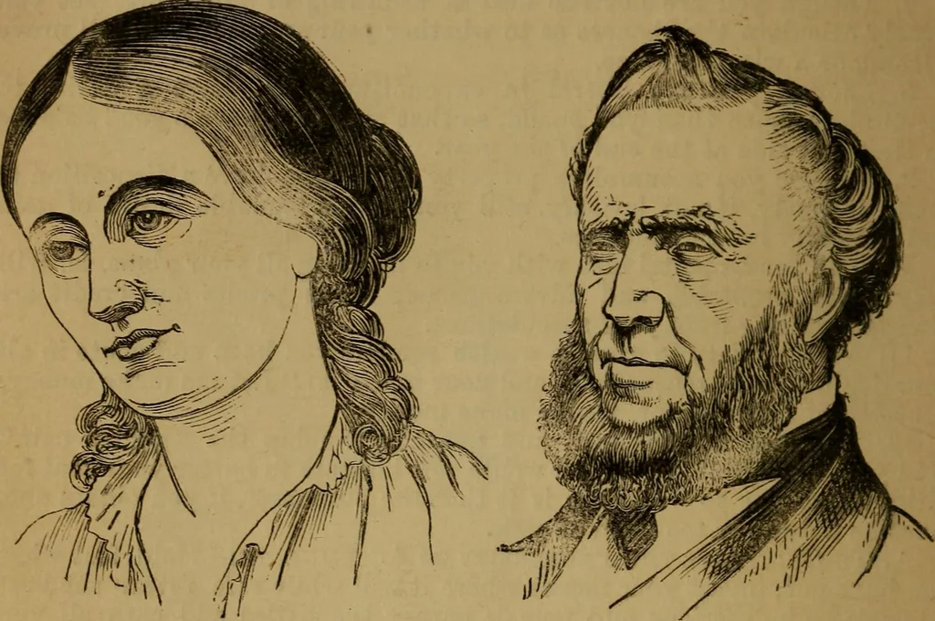 An illustration from An original and illustrated physiological and physiognomical chart, 1873, leaf 97