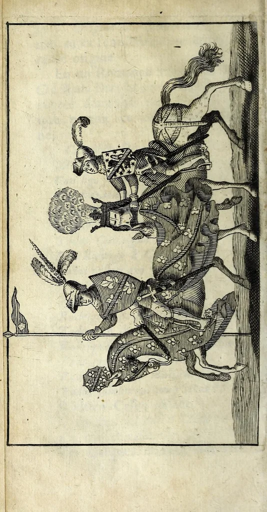 An illustration from Origine des ornemens des armoiries, 1680, leaf 30