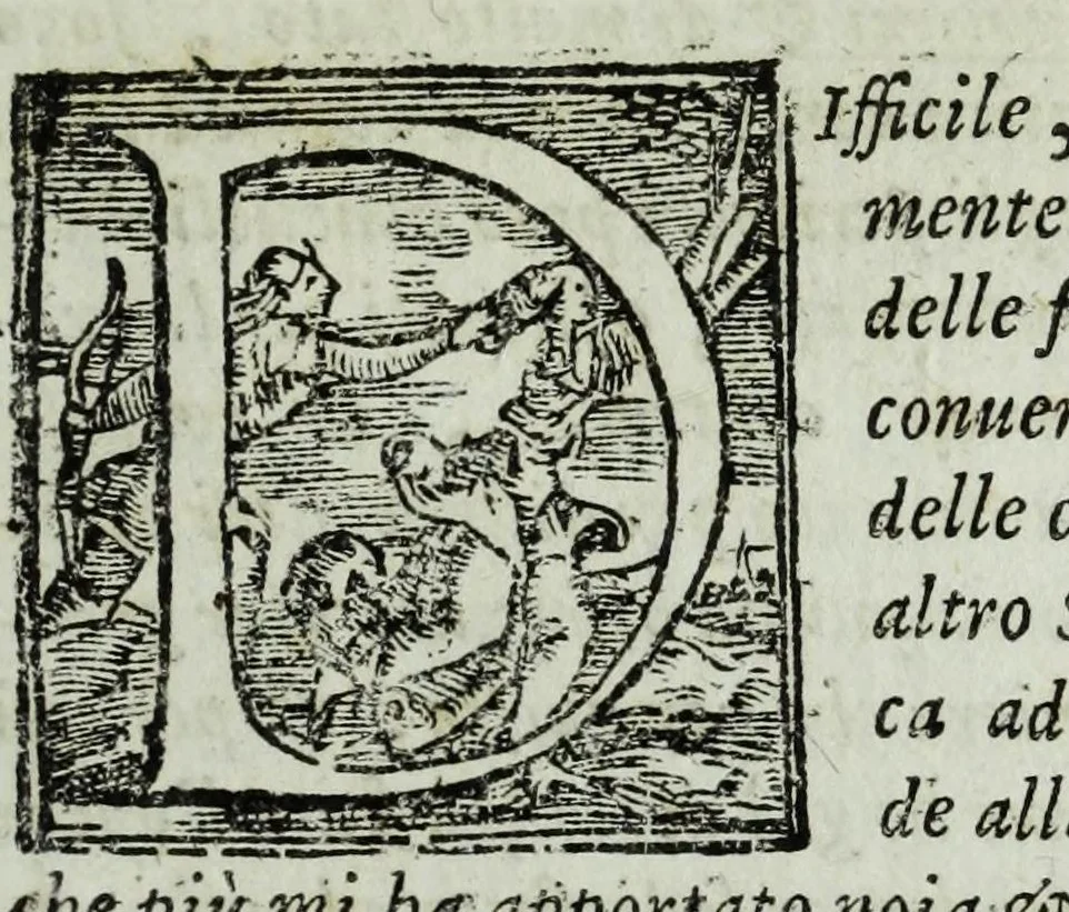 An illustration from Origine e fatti delle famiglie illustri d'Italia, 1670, leaf 13