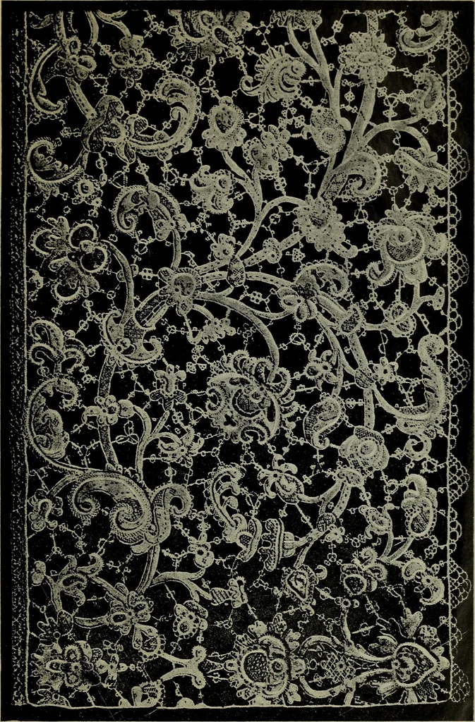 An illustration from Origines de la dentelle de Venise et l'ecole de Burano, 1907, leaf 14