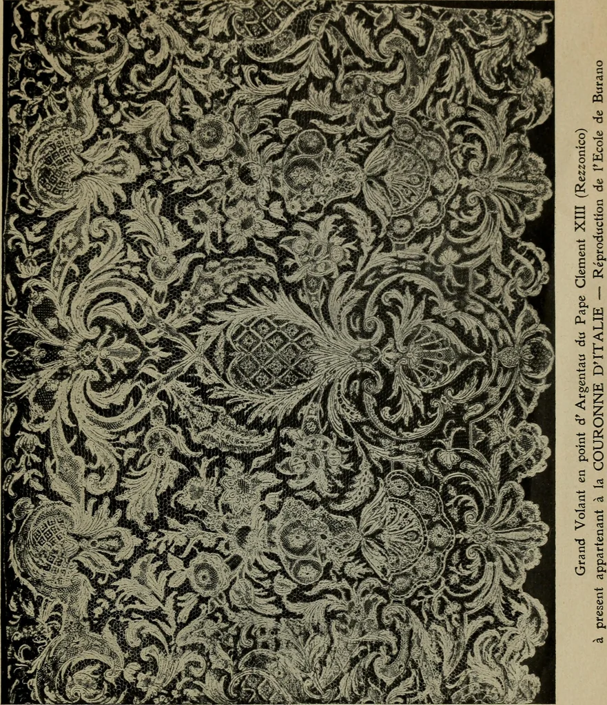 An illustration from Origines de la dentelle de Venise et l'ecole de Burano, 1907, leaf 40