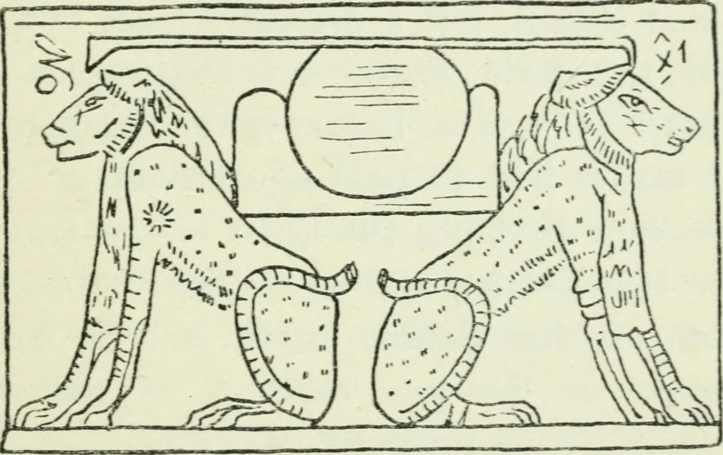 An illustration from The origin and evolution of freemasonry connected with the origin and evolution of the human race, 1920, leaf 172