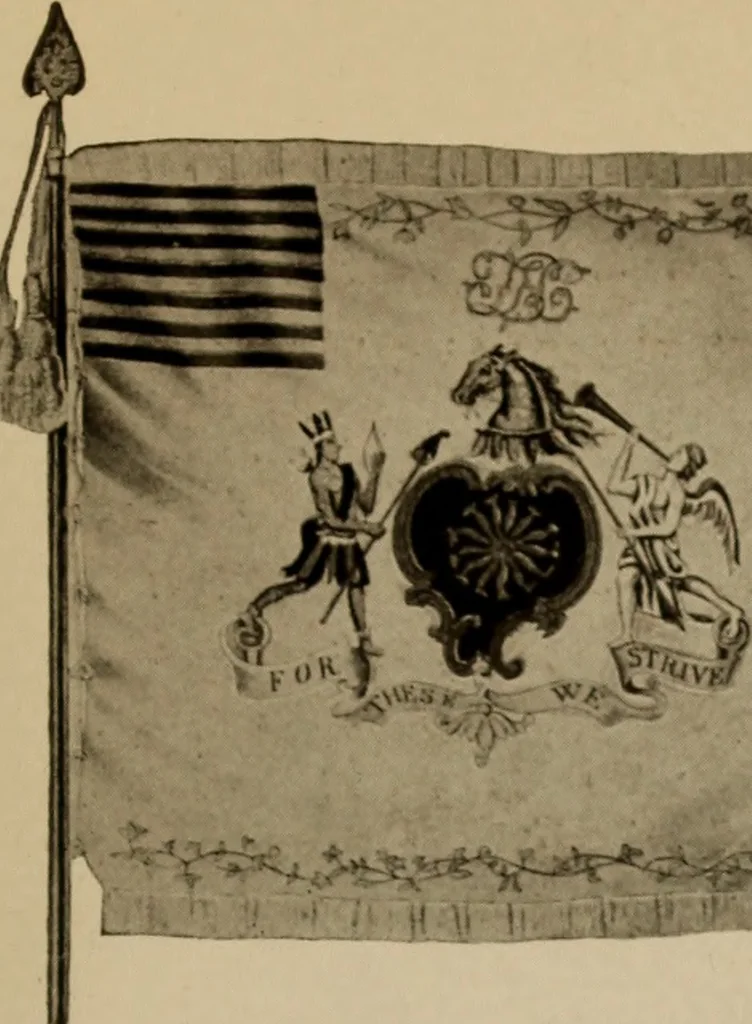 An illustration from The origin and evolution of the United States flag;, 1915, leaf 12