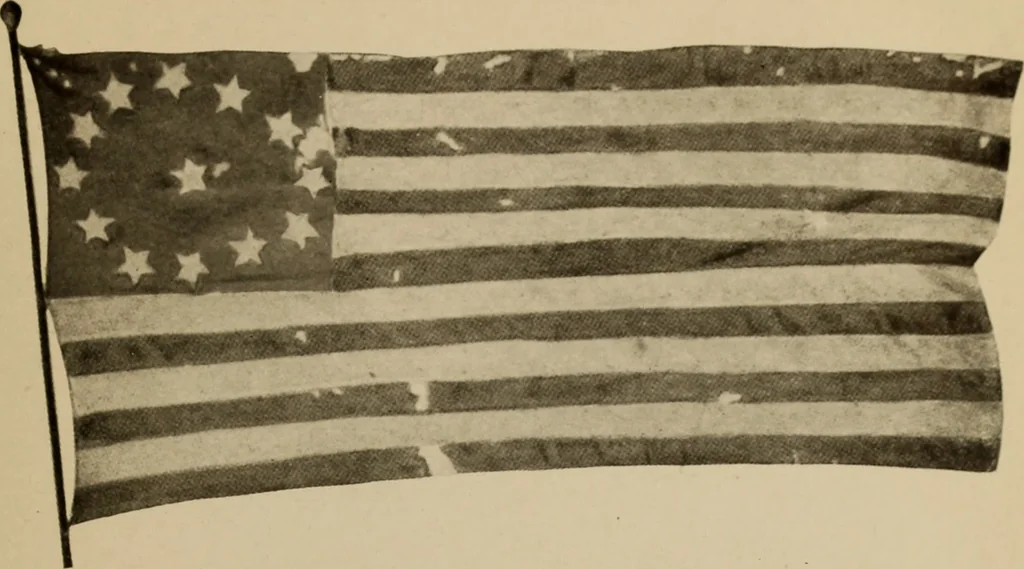 An illustration from The origin and evolution of the United States flag;, 1915, leaf 18