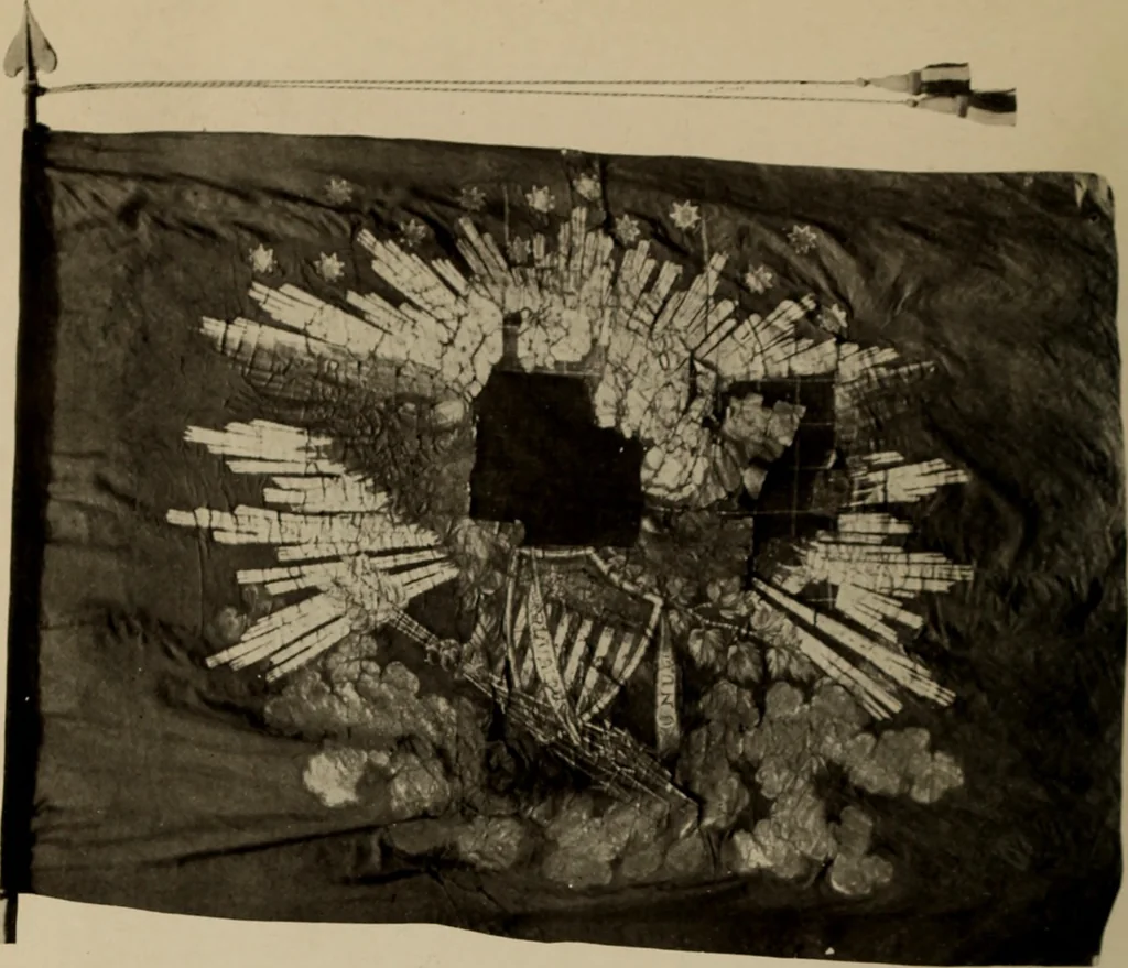 An illustration from The origin and evolution of the United States flag;, 1915, leaf 19