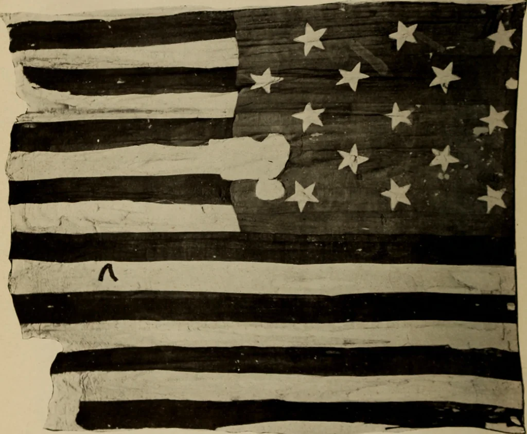 An illustration from The origin and evolution of the United States flag;, 1915, leaf 21