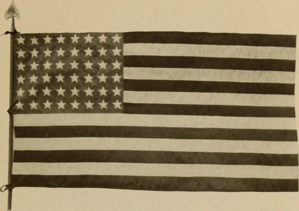 An illustration from The origin and evolution of the United States flag;, 1915, leaf 26