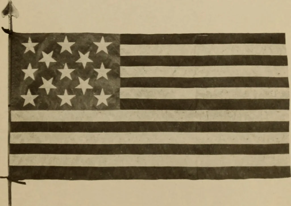 An illustration from The origin and evolution of the United States flag;, 1915, leaf 26