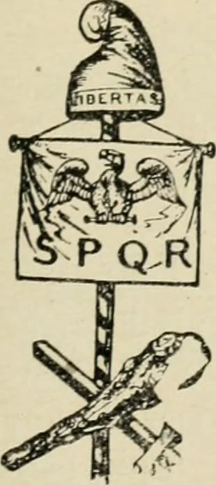 An illustration from Origin and history of the American flag and of the naval and yacht-club signals, seals and arms, and principal national songs of the United States, with a chronicle of the symbols, standards, banners, and flags of ancient and modern nations, 1917, leaf 152