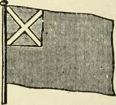 An illustration from Origin and history of the American flag and of the naval and yacht-club signals, seals and arms, and principal national songs of the United States, with a chronicle of the symbols, standards, banners, and flags of ancient and modern nations, 1917, leaf 223