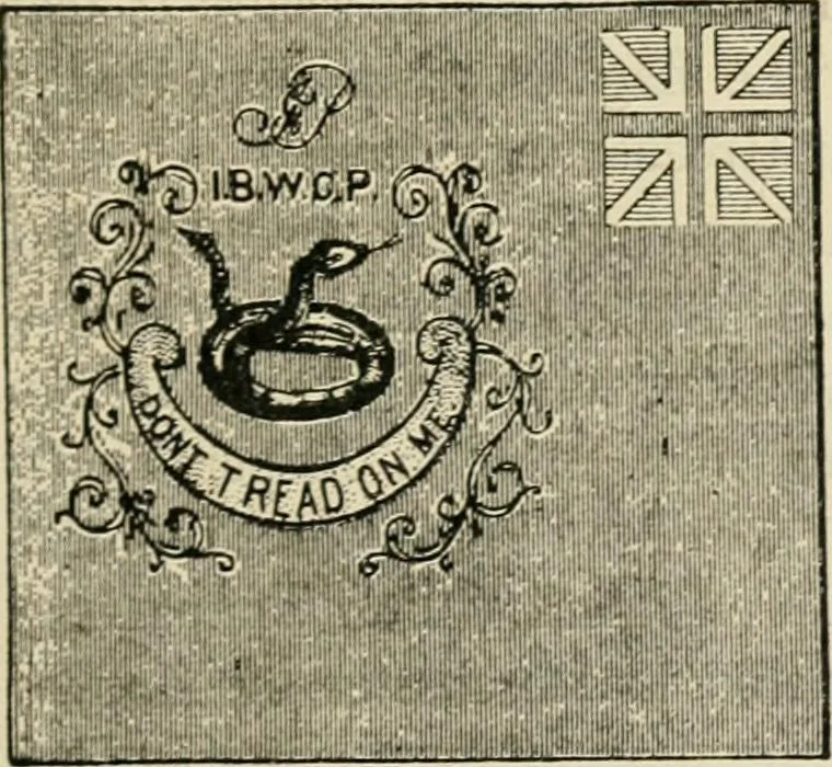 An illustration from Origin and history of the American flag and of the naval and yacht-club signals, seals and arms, and principal national songs of the United States, with a chronicle of the symbols, standards, banners, and flags of ancient and modern nations, 1917, leaf 242