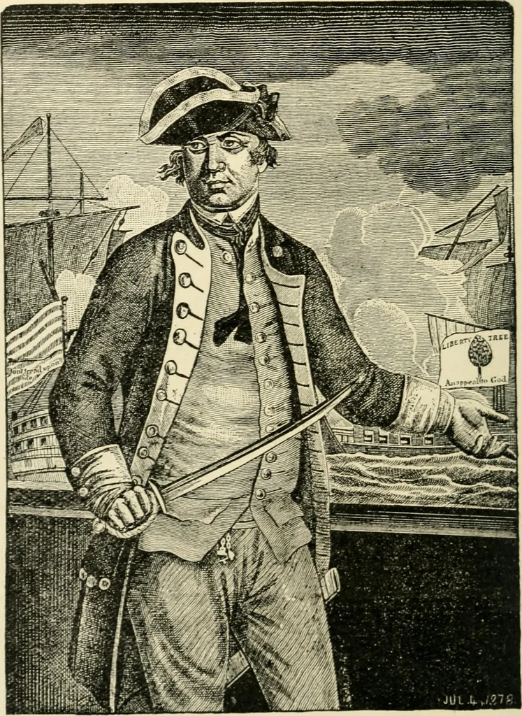 An illustration from Origin and history of the American flag and of the naval and yacht-club signals, seals and arms, and principal national songs of the United States, with a chronicle of the symbols, standards, banners, and flags of ancient and modern nations, 1917, leaf 259