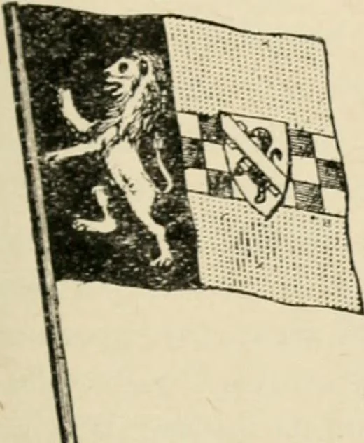 An illustration from Origin and history of the American flag and of the naval and yacht-club signals, seals and arms, and principal national songs of the United States, with a chronicle of the symbols, standards, banners, and flags of ancient and modern nations, 1917, leaf 48