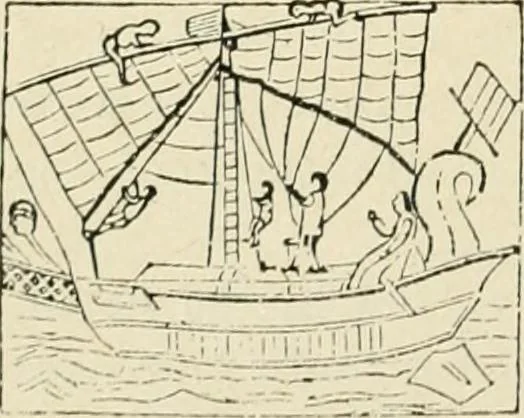 An illustration from Origin and history of the American flag and of the naval and yacht-club signals, seals and arms, and principal national songs of the United States, with a chronicle of the symbols, standards, banners, and flags of ancient and modern nations, 1917, leaf 55