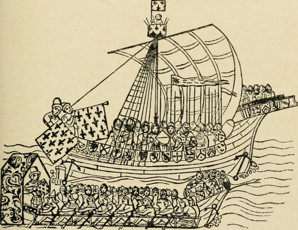 An illustration from Origin and history of the American flag and of the naval and yacht-club signals, seals and arms, and principal national songs of the United States, with a chronicle of the symbols, standards, banners, and flags of ancient and modern nations, 1917, leaf 58