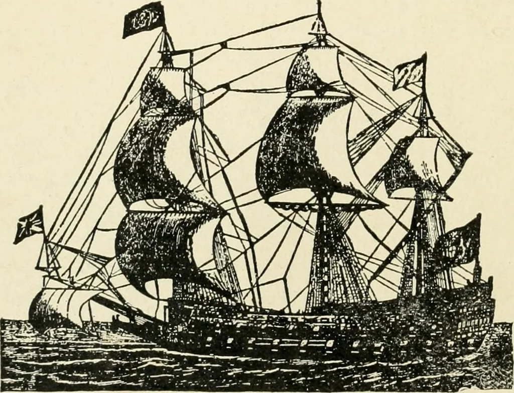 An illustration from Origin and history of the American flag and of the naval and yacht-club signals, seals and arms, and principal national songs of the United States, with a chronicle of the symbols, standards, banners, and flags of ancient and modern nations, 1917, leaf 65