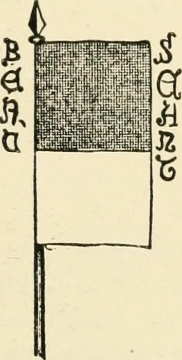 An illustration from Origin and history of the American flag and of the naval and yacht-club signals, seals and arms, and principal national songs of the United States, with a chronicle of the symbols, standards, banners, and flags of ancient and modern nations, 1917, leaf 79
