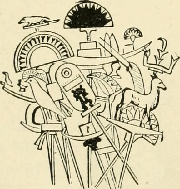 An illustration from Origin and history of the American flag and of the naval and yacht-club signals, seals and arms, and principal national songs of the United States, with a chronicle of the symbols, standards, banners, and flags of ancient and modern nations, 1917, leaf 81