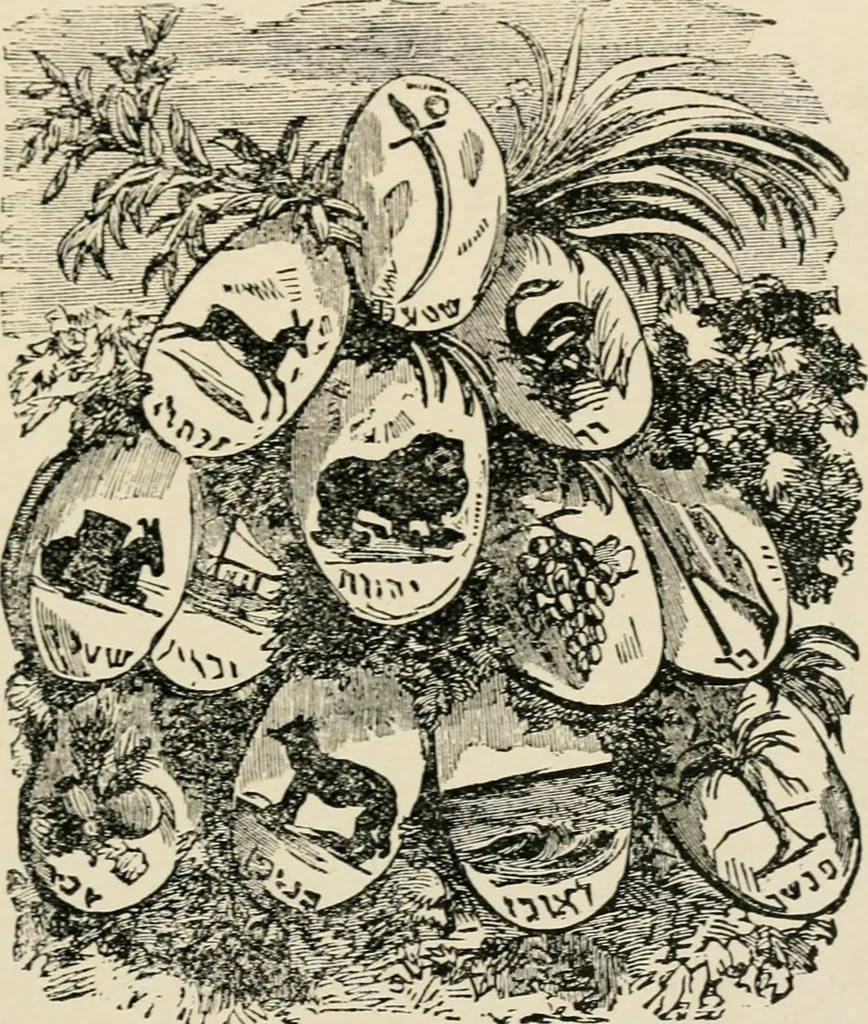 An illustration from Origin and history of the American flag and of the naval and yacht-club signals, seals and arms, and principal national songs of the United States, with a chronicle of the symbols, standards, banners, and flags of ancient and modern nations, 1917, leaf 84