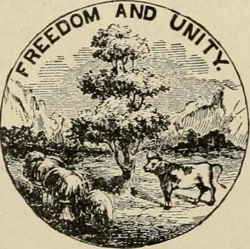 An illustration from Origin and history of the American flag and of the naval and yacht-club signals, seals and arms, and principal national songs of the United States, with a chronicle of the symbols, standards, banners, and flags of ancient and modern nations, 1917, leaf 227