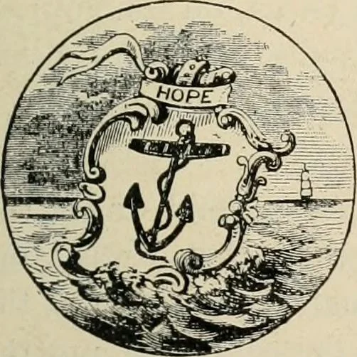 An illustration from Origin and history of the American flag and of the naval and yacht-club signals, seals and arms, and principal national songs of the United States, with a chronicle of the symbols, standards, banners, and flags of ancient and modern nations, 1917, leaf 230