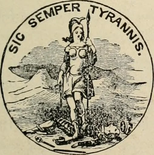 An illustration from Origin and history of the American flag and of the naval and yacht-club signals, seals and arms, and principal national songs of the United States, with a chronicle of the symbols, standards, banners, and flags of ancient and modern nations, 1917, leaf 242