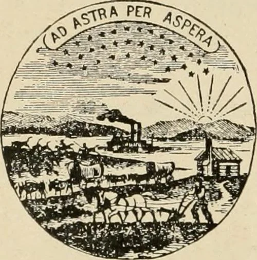 An illustration from Origin and history of the American flag and of the naval and yacht-club signals, seals and arms, and principal national songs of the United States, with a chronicle of the symbols, standards, banners, and flags of ancient and modern nations, 1917, leaf 269