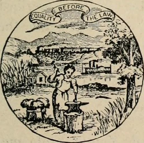 An illustration from Origin and history of the American flag and of the naval and yacht-club signals, seals and arms, and principal national songs of the United States, with a chronicle of the symbols, standards, banners, and flags of ancient and modern nations, 1917, leaf 270