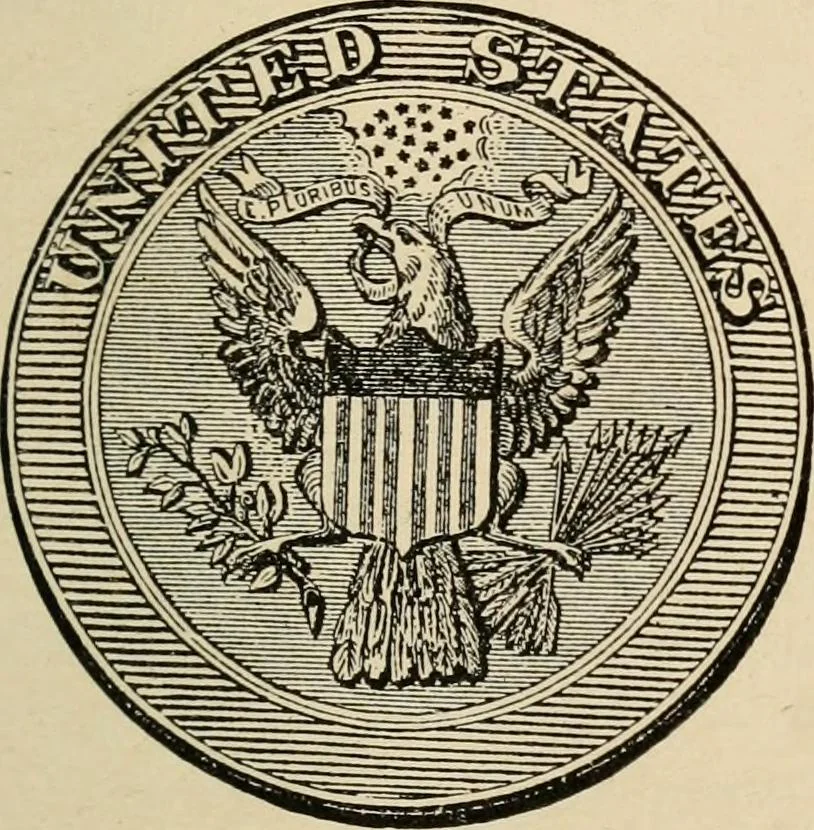 An illustration from Origin and history of the American flag and of the naval and yacht-club signals, seals and arms, and principal national songs of the United States, with a chronicle of the symbols, standards, banners, and flags of ancient and modern nations, 1917, leaf 306