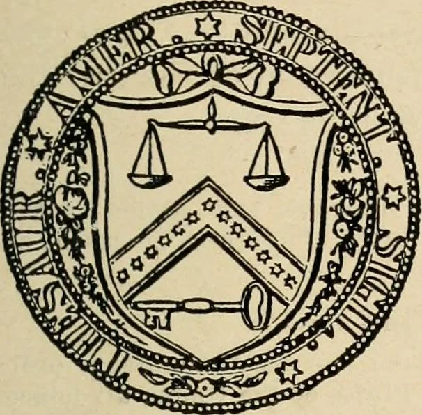 An illustration from Origin and history of the American flag and of the naval and yacht-club signals, seals and arms, and principal national songs of the United States, with a chronicle of the symbols, standards, banners, and flags of ancient and modern nations, 1917, leaf 322