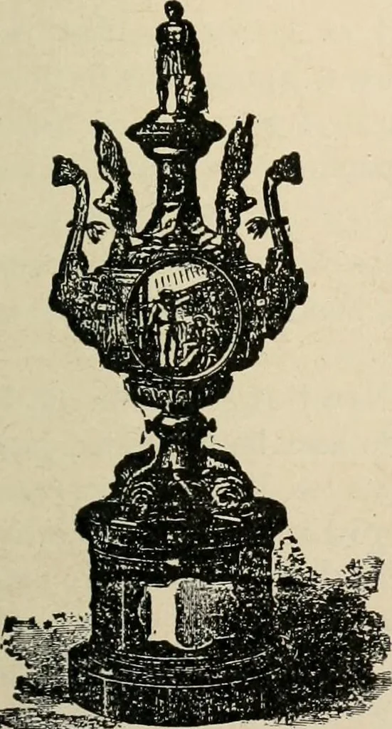 An illustration from Origin and history of the American flag and of the naval and yacht-club signals, seals and arms, and principal national songs of the United States, with a chronicle of the symbols, standards, banners, and flags of ancient and modern nations, 1917, leaf 324