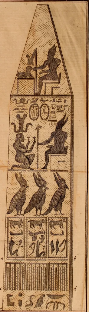 An illustration from The origin of laws, arts, and sciences, and their progress among the most ancient nations, 1775, leaf 255