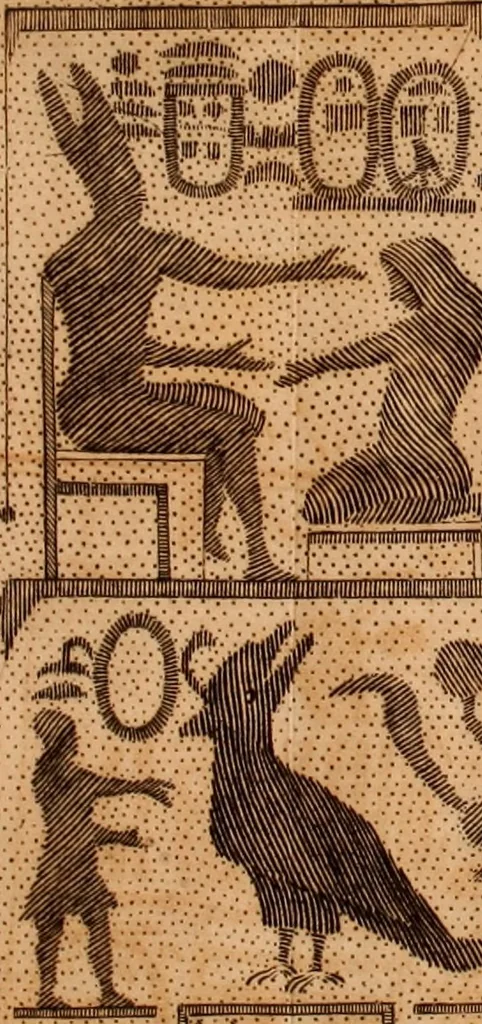 An illustration from The origin of laws, arts, and sciences, and their progress among the most ancient nations, 1775, leaf 255