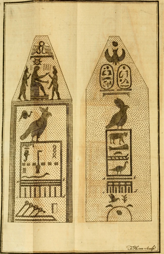 An illustration from The origin of laws, arts, and sciences, and their progress among the most ancient nations, 1775, leaf 257