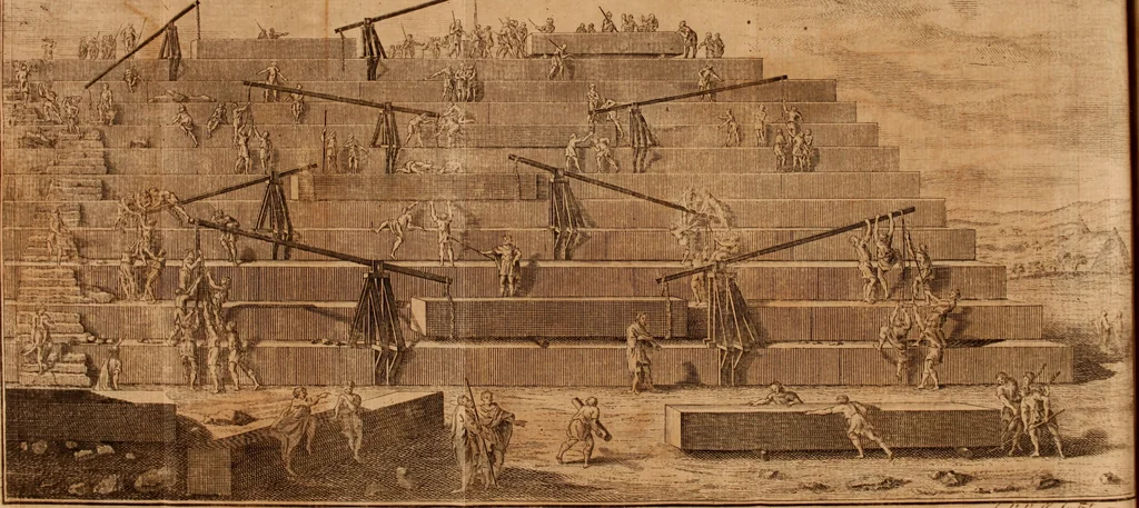 An illustration from The origin of laws, arts, and sciences, and their progress among the most ancient nations, 1775, leaf 75