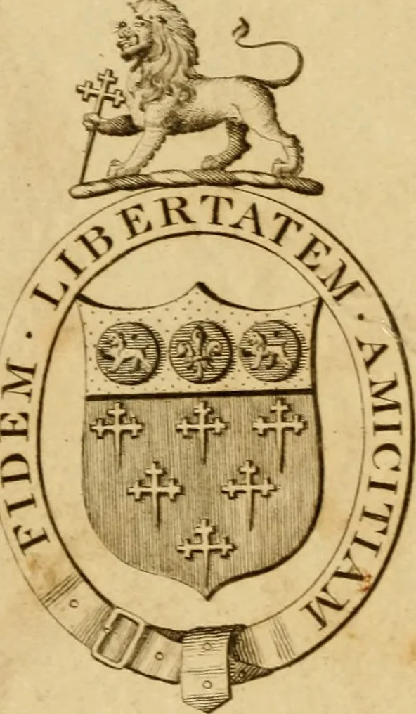 An illustration from The origin of laws, arts, and sciences : and their progress among the most ancient of nations, 1775, leaf 1
