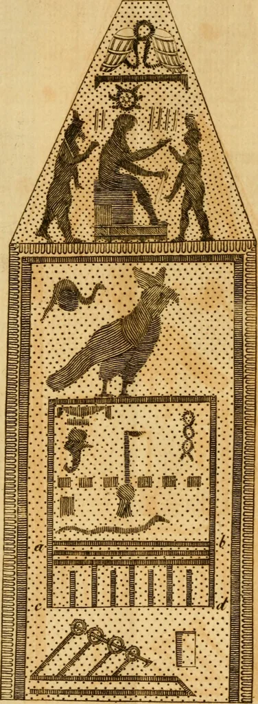 An illustration from The origin of laws, arts, and sciences : and their progress among the most ancient of nations, 1775, leaf 257